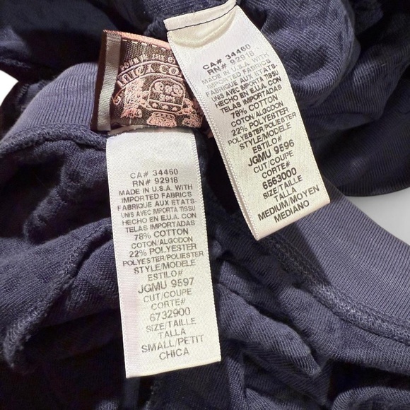 🦋JUICY COUTURE NAVY EMBOSSED BUTTERFLY TERRY CLOTH MATCHING SET HOODIE SHORTS - Picture 4 of 5